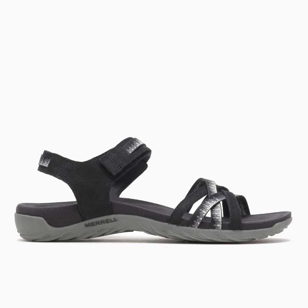 Women's Merrell Terran 3 Cush Cross Sandals Black | Israel-8921347