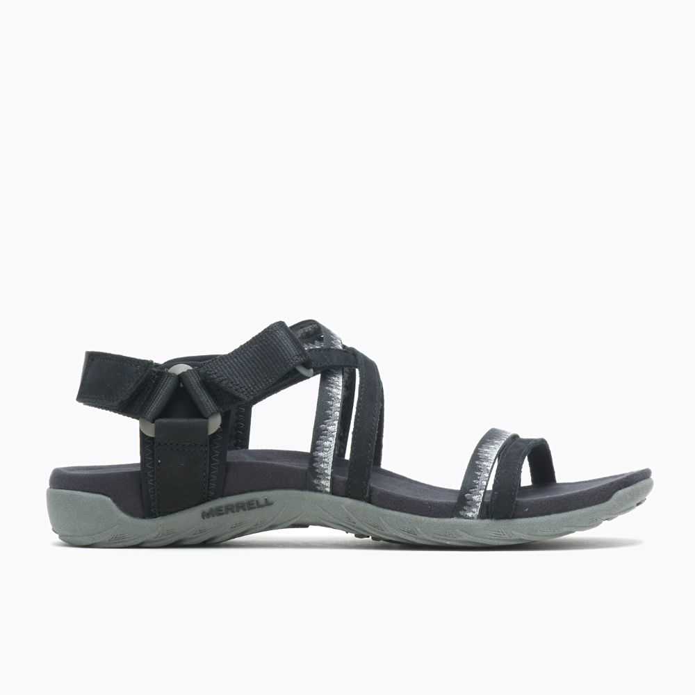 Women's Merrell Terran 3 Cush Lattice Sandals Black | Israel-073961