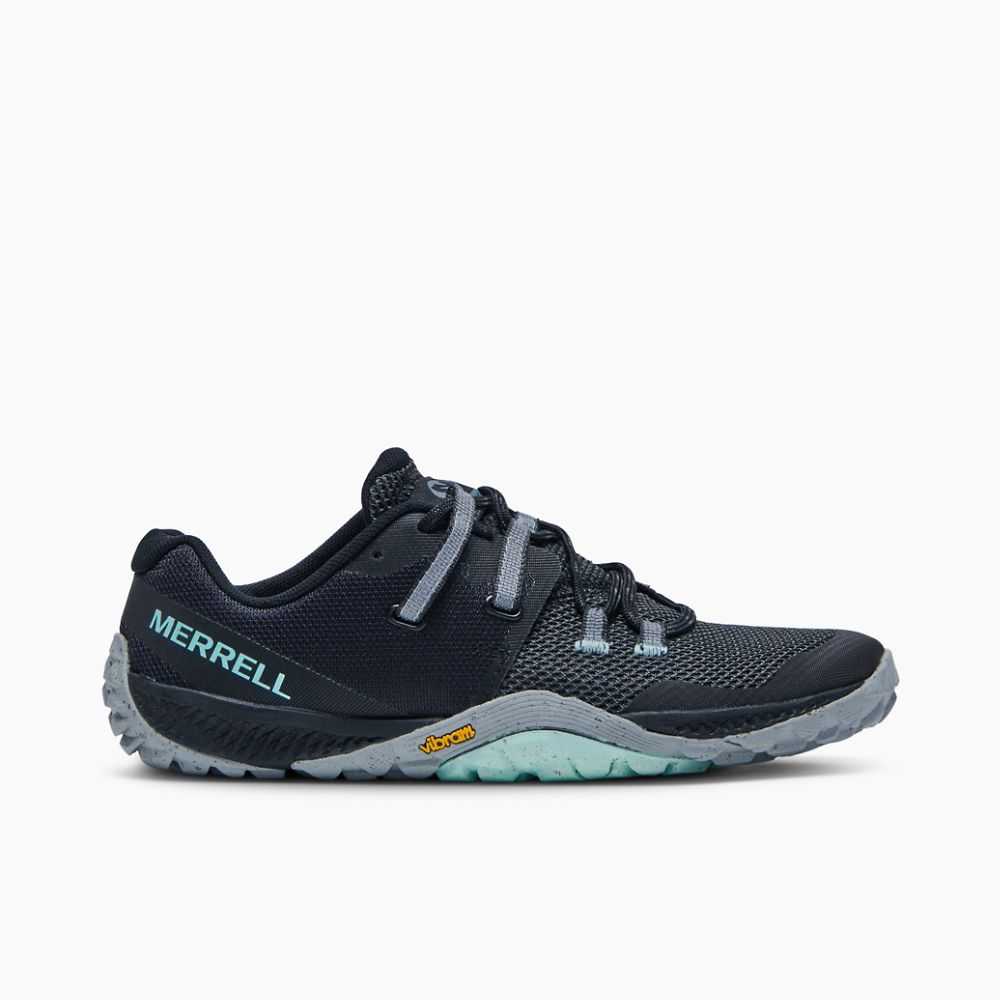 Women's Merrell Trail Glove 6 Eco Trail Running Shoes Black | Israel-3184926